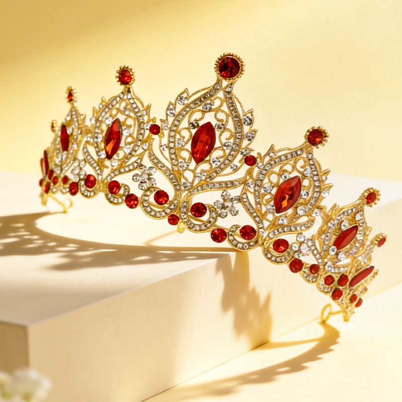 Women'S Red Accessories - Свадебный аксессуар для волос: корона в
