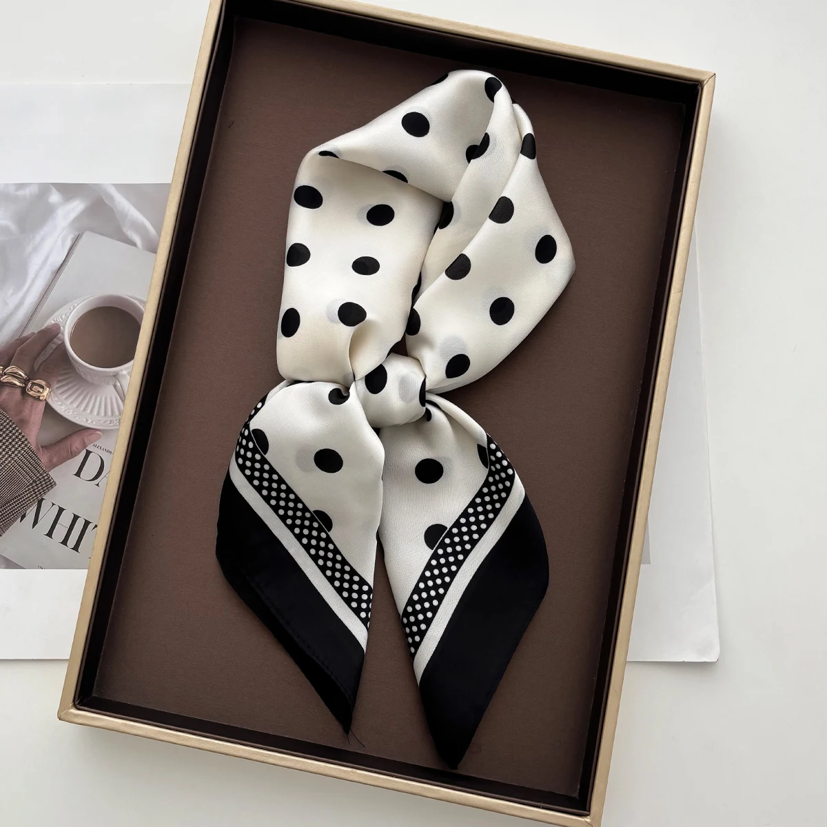 Женский элегантный мягкий атла – обзор и цена Silk Scarf Square